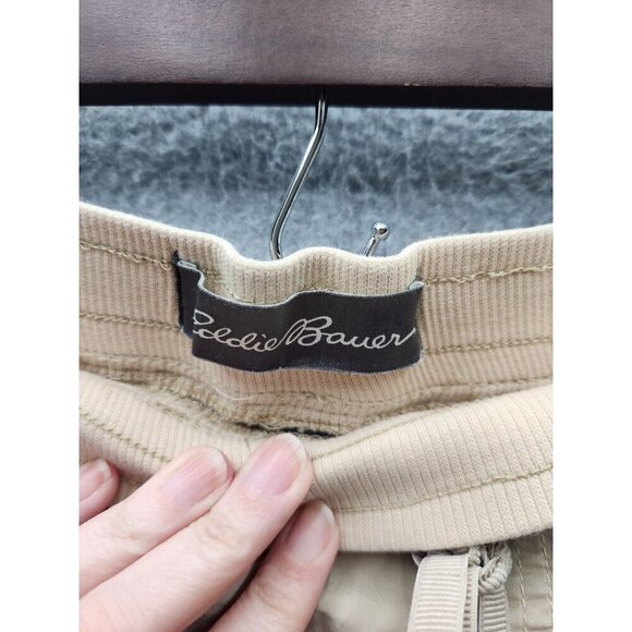 Eddie Bauer Womens Beige Casual Shorts Size 10 With Drawstring Waist Pockets & E - Picture 2 of 8
